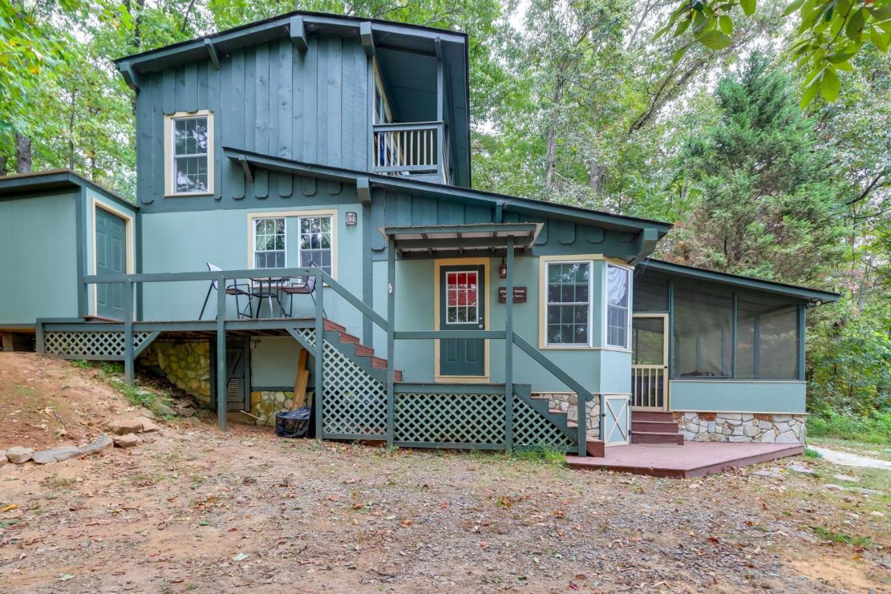 Mountaintop Ellijay Cabin With Private Hot Tub Exterior photo